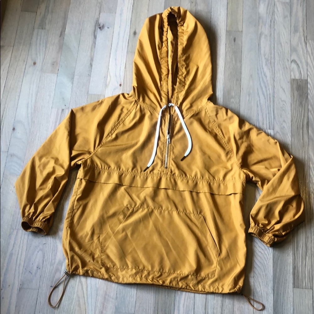 Mustard Yellow Hooded Anorak